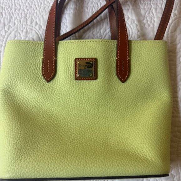 Dooney & Bourke Mint / Lime Green Waverly Crossbody Handbag w/ Detachable Strap - Picture 2 of 4